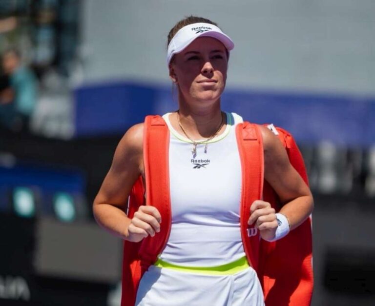 Do ćwierćfinału gry pojedynczej  turnieju WTA 500 w Meridzie awansowała  trzecia obecnie polska tenisistka w rankingu światowym  Magdalena Fręch. Fot. WTA Merida Open Akron/WTA Tour