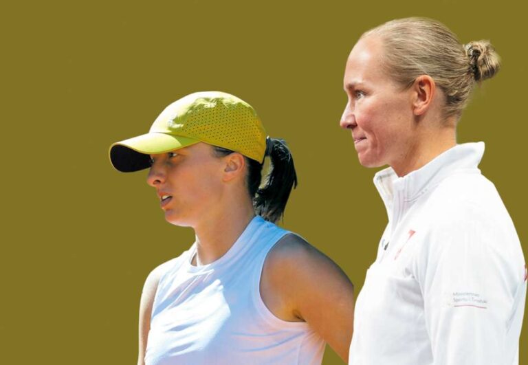 Iga Świątek od początku kariery otwarcie stawia na trening mentalny. Jeszcze jako nastolatka włączyła do swego sztabu psycholog Darię Abramowicz. Fot. WTA Tour/Grafika Tenis Magazyn