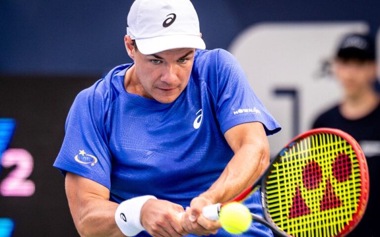 Kamil Majchrzak awansował jest coraz bliżej debiutu w TOP 50 światowego rankingu tenisistów. Fot. Tomasz Barański