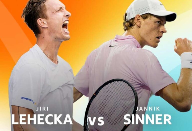 W niedzielnym finale singla mężczyzn 29 marca i prestiżowy tytuł mistrzowski zagrają Włoch Jannik Sinner oraz Czech Jiri Lehecka. Fot. Miami Open 2026/ATP Tour