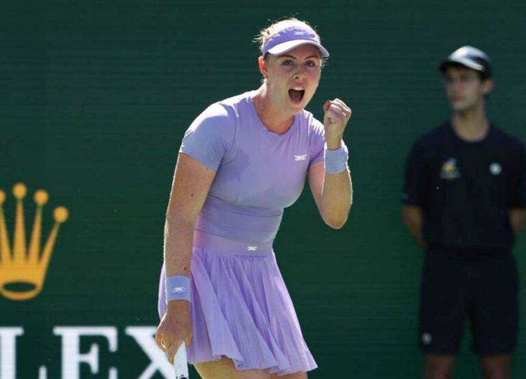 Talia Gibson wyeliminowała Jasmine Paolini. Fot. BNP Paribas Open 2026/WTA Tour