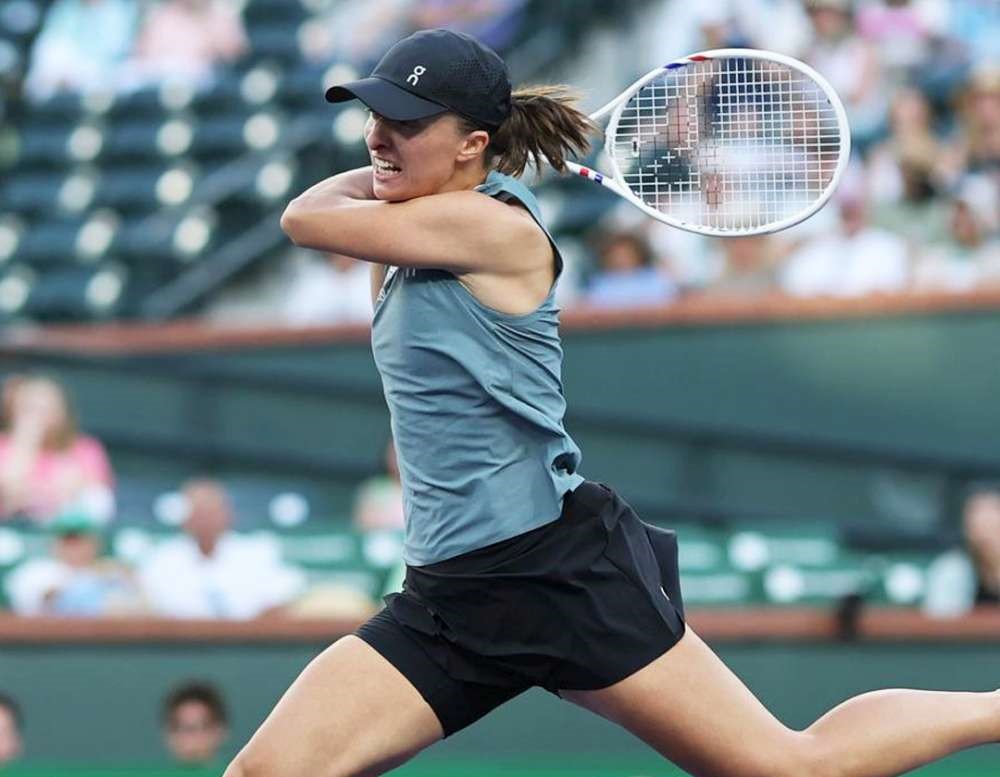 Do czwartej rundy turnieju w Indian Wells – 1/8 finału – awansowała rozstawiona z numerem drugim wiceliderka rankingu WTA Iga Świątek. Fot. BNP Paribas Open 2026/WTA Tour