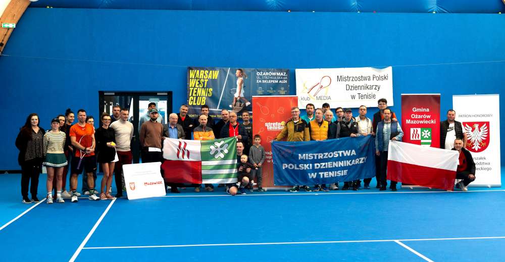 Uczestnicy 48. Halowych Mistrzostw Polski Dziennikarzy. Fot. Klub MEDIA