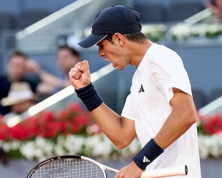 Rafael Jodar, 19-letni Hiszpan pokonała Holendra Jespera de Jonga. Fot. Mutua Madrid Open 2026