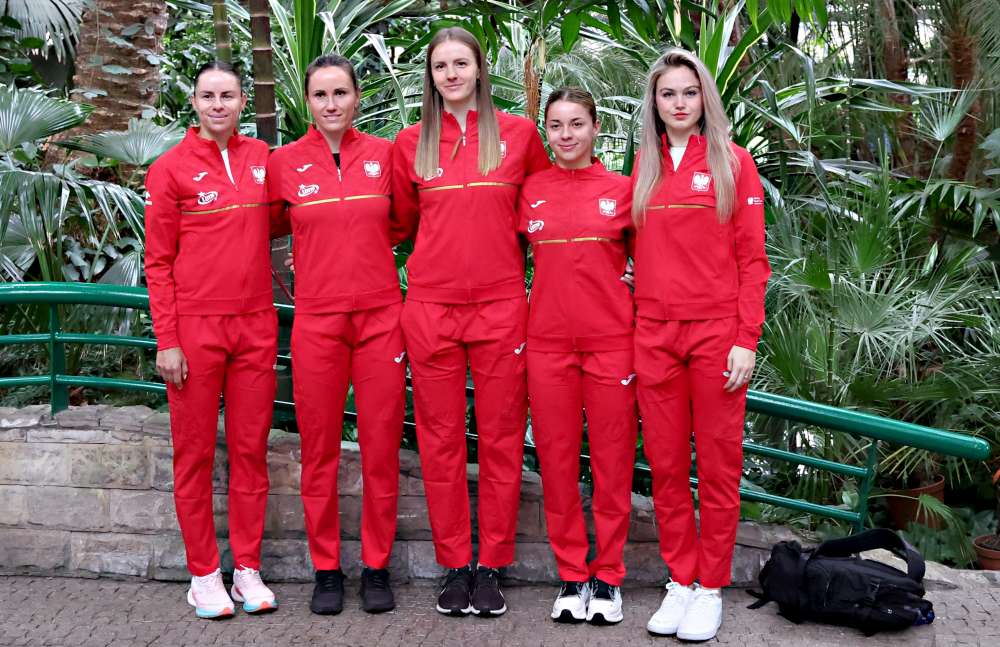 Reprezentantki Polski podczas meczu z Ukrainą w Gliwicach. Fot. Andrzej Szkocki