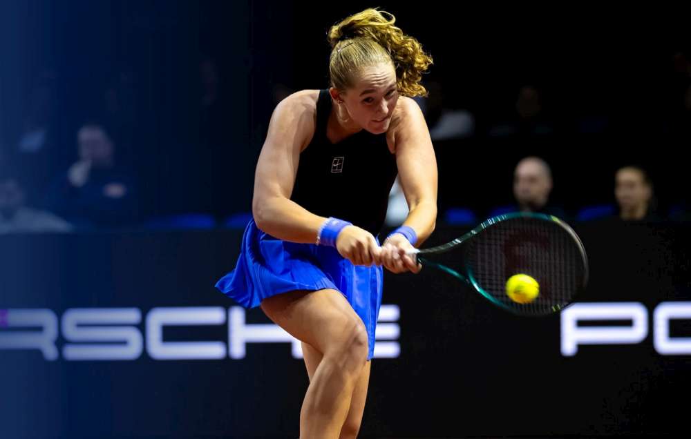 Mirra Andriejewa w meczu drugiej rundy turnieju w Stuttgarcie zwyciężyła Amerykankę Alycię Parks. Fot. Porsche Tennis Grand Prix 2026/WTA Tour