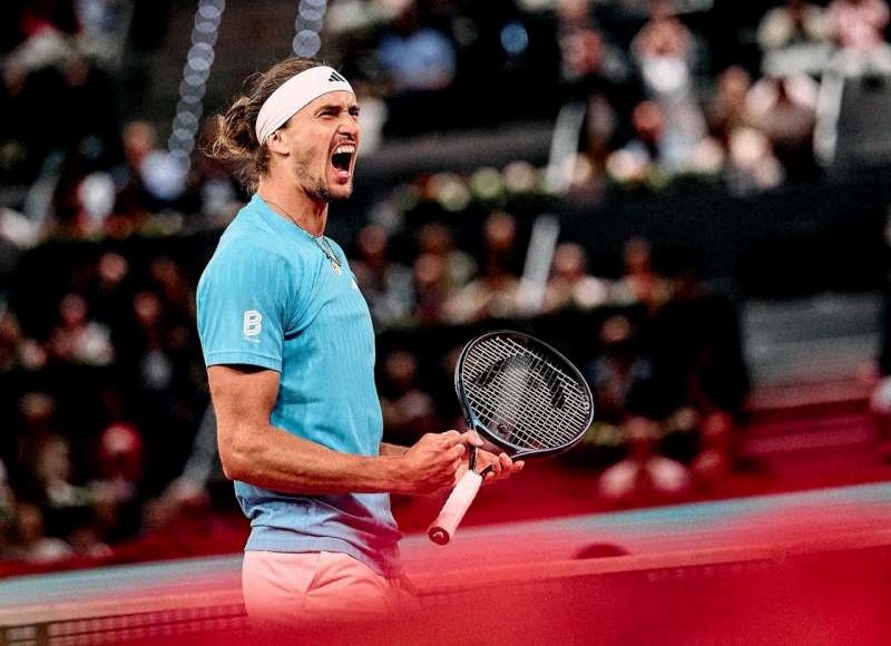 Niemiec Alexander Zverev pewnie zwyciężył w dwóch setach rewelację imprezy, 21-letniego Belga Alexandra Blockxa. Fot. Mutua Madrid Open 2026/ATP Tour