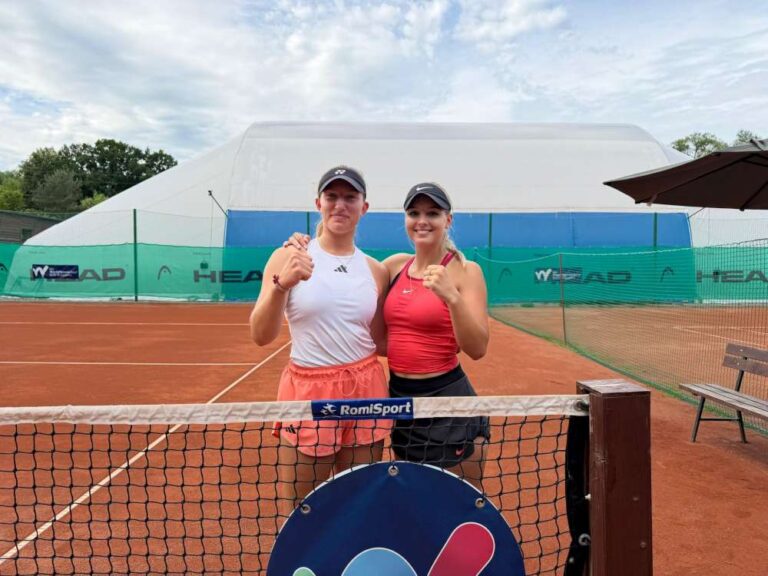 Inka Wawrzkiewicz i Czeszka Amy Sucha awansowały do finału gry podwójnej turnieju ITF W35 w Bolszewie, Fot. ITF W35 Bolszewo