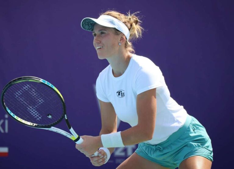 Katarzyna Kawa przegrała w finale trzystopniowych kwalifikacji do wielkoszlemowego turnieju The Championships w Londynie. Fot. Olga Pietrzak