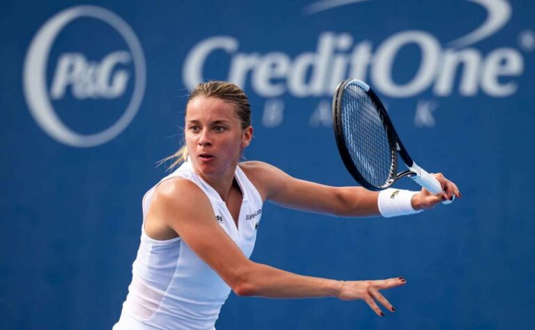 Maja Chwalińska odpadła w 1/8 turnieju w Monterrey. Fot. WTA Tour