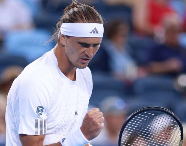 Alexander Zverev miał trudną przeprawę z Terencem Atmane w Cincinnati. Fot. Cincinnati Open 2026/ATP Tour