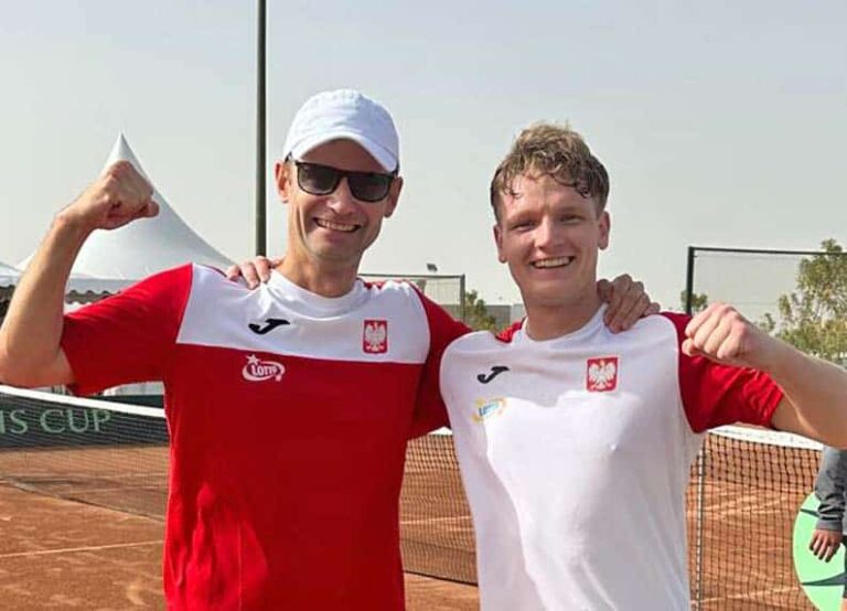 Kapitan reprezentacji Polski, Mariusz Fyrstenberg, i jedna z młodych gwiazd polskiego teamu, Maks Kaśnikowski.