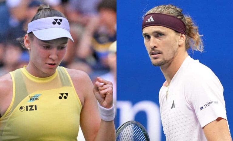 Elena Rybakina i Alexander Zverev. Fot. US Open