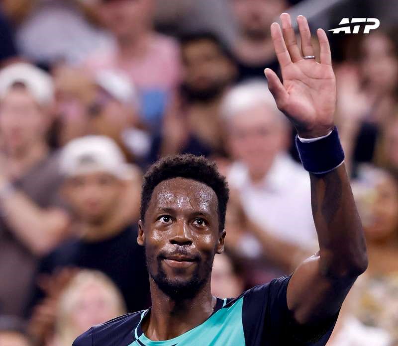 Francuz Gael Monfils przegrał 3mecz z Amerykaninem Learnerem Tienem. Fot. ATP Tour/US OPen 2026