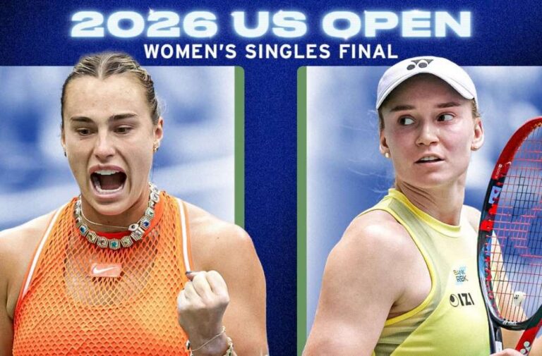 O tytuł mistrzowski w Nowym Jorku zagrają rozstawiona z numerem 1 Aryna Sabalenka z Białorusi oraz Elena Rybakina. Fot. US Open 2026