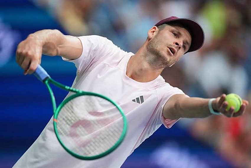 Mimo porażki Hubert Hurkacz zaprezentował się w tym meczu z bardzo dobrej strony