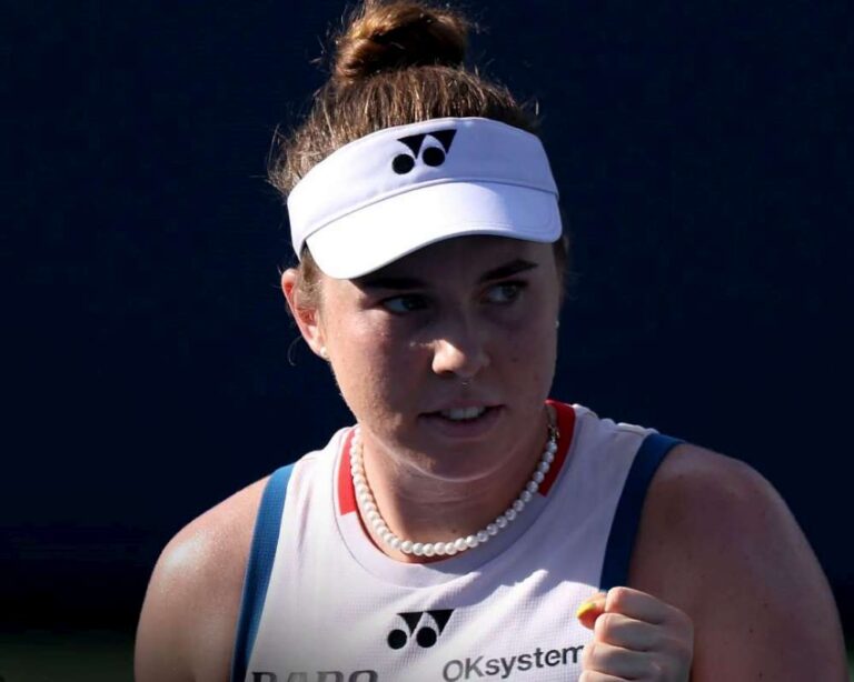W najciekawszym niedzielnym meczu Czeszka Linda Noskova pokonała Ukrainkę Martę Kostjuk. Fot. US Open 2026