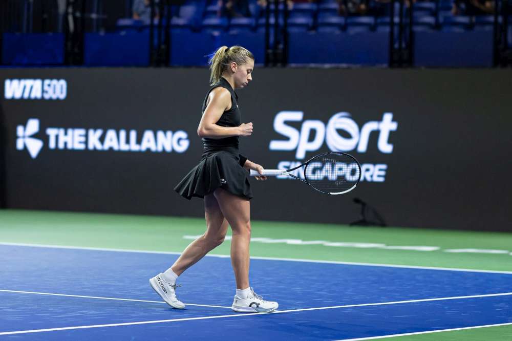 Maja Chwalińska odniosła już dwa singlowe zwycięstwa w turnieju WTA 500 w Singapurze. Fot. Singapore Open 2026