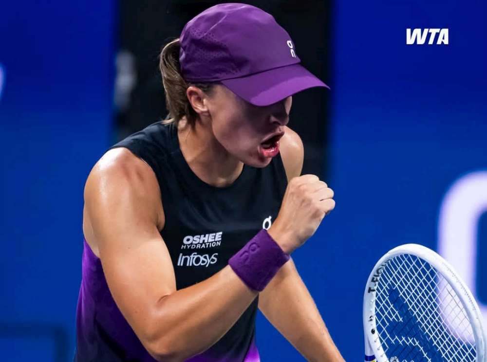 Iga Świątek, triumfatorka US Open 2022, zaprezentowała się z bardzo dobrej strony, pewnie pokonując niełatwą rywalkę. Fot. WTA/US Open 2026
