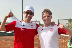 Kapitan reprezentacji Polski, Mariusz Fyrstenberg, i jedna z młodych gwiazd polskiego teamu, Maks Kaśnikowski.